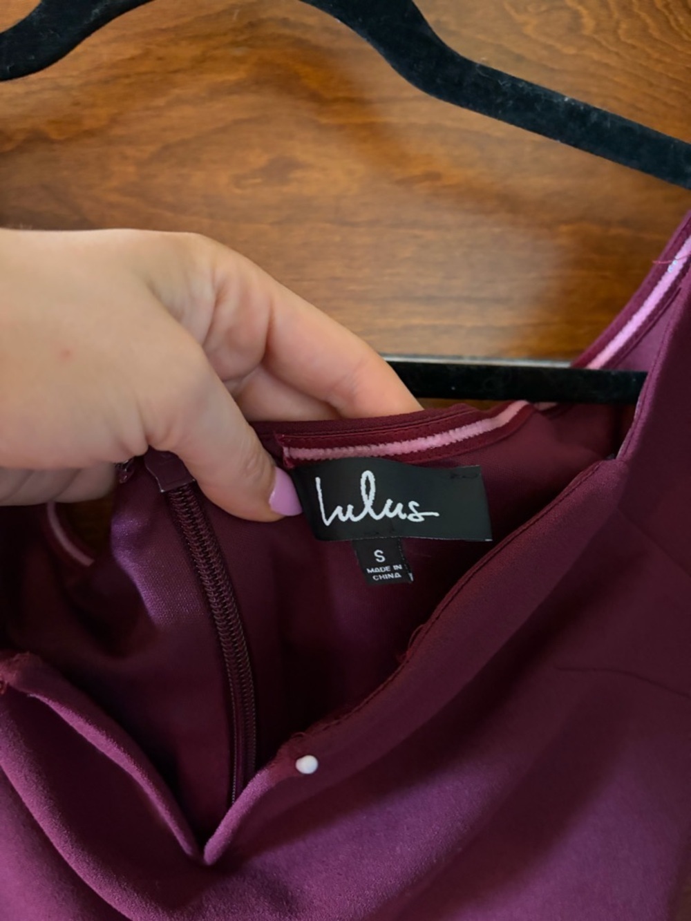 Lulus Burgundy Midi Bodycon Dress Size Small - Picture 3 of 5